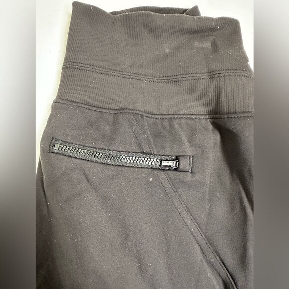 EUC Athleta Women’s Black Track Joggers Pants - Zip Pockets - Size XXS - Picture 8 of 9